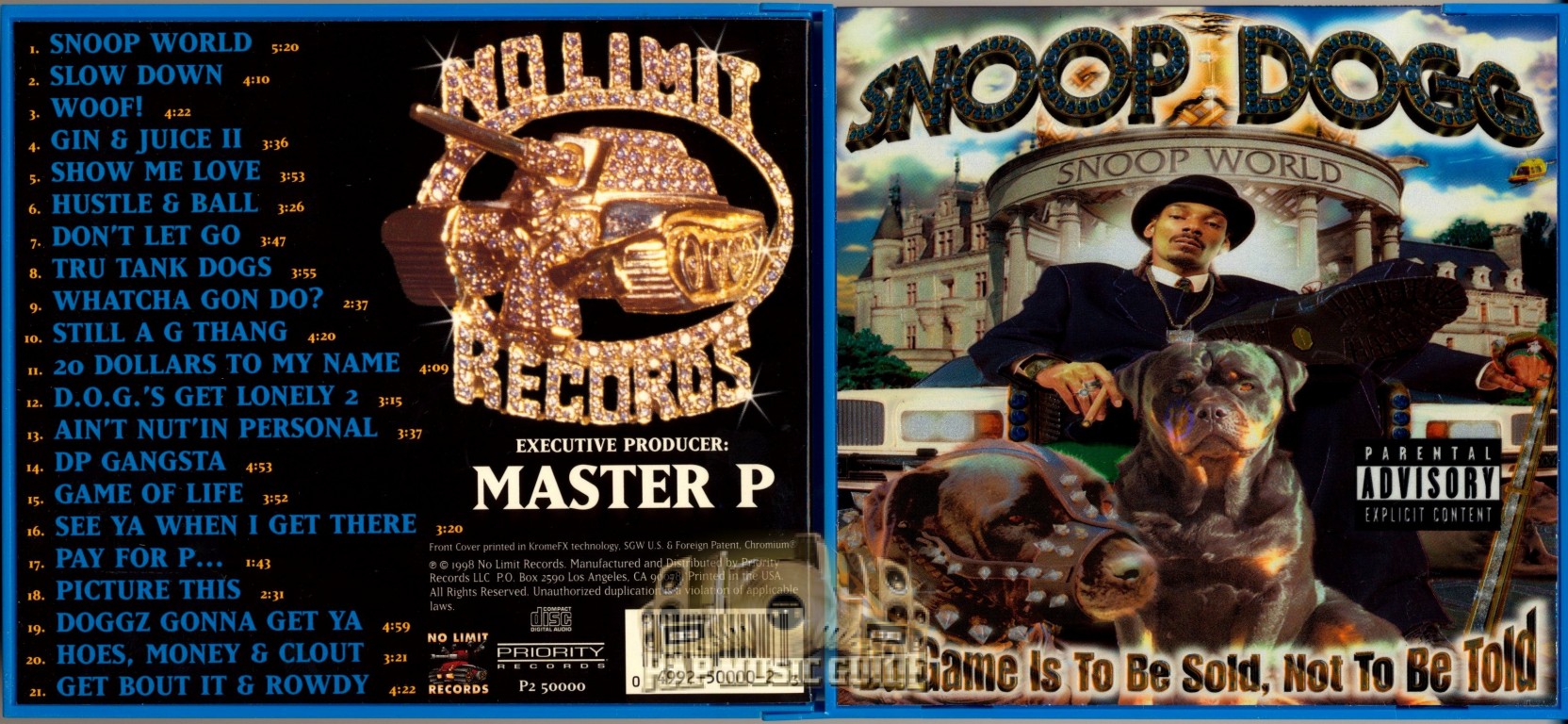 Snoop Dogg - Da Game Is To Be Sold, Not To Be Told: CD | Rap